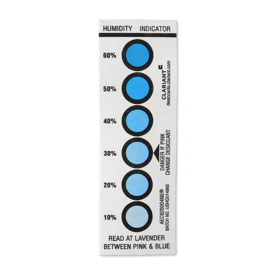 Clariant® Humidity Indicator Card - 6 Spot | 200pcs