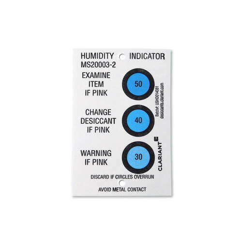 Clariant® Humidity Indicator Card - 3 Spot