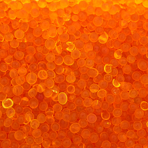 Silica Gel Beads - Orange to Green, 3-5mm