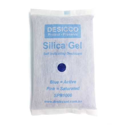 Indicating Silica Gel Packets (Cloth) 1kg | 5 pc PE Bag