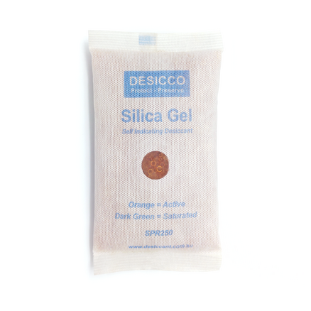 Indicating Silica Gel Packets (Cloth) 250gm | 20 pc PE Bag