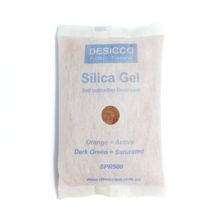 Indicating Silica Gel Packets (Cloth) 500gm | 10 pc PE Bag